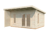 Grace (4,4x3,5m | 14,5m² | 56mm) Liimapuinen piharakennus
