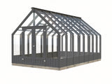 Emilia 13,8 m2 (3x4,8m|18 mm) Kasvihuone - tehtaalla maalattu