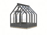Emilia 5,4 m2  (2,4x2,4m|18mm)  Kasvihuone - tehtaalla maalattu