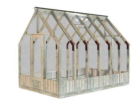 Emilia M (2,4x3,6m | 8,2m² | 18mm) Moderni kasvihuone