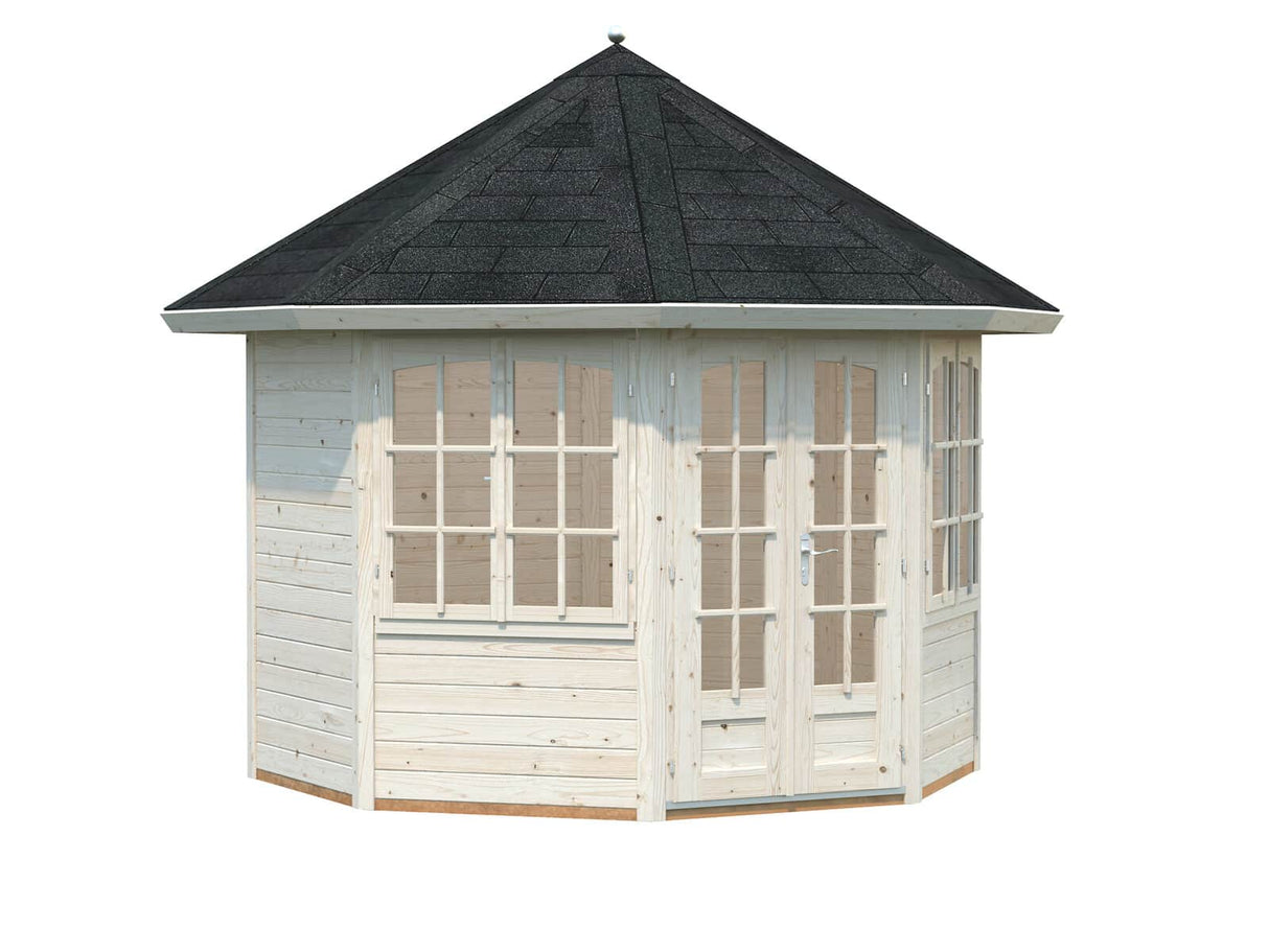 Veronica 2 (2,9x3,6m | 6,7m² | 28mm) Kahdeksankulmainen huvimaja