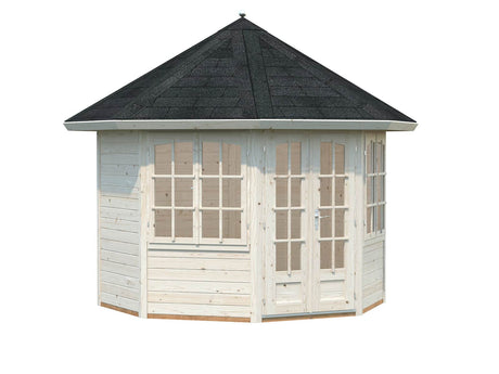 Veronica 2 (2,9x3,6m | 6,7m² | 28mm) Kahdeksankulmainen huvimaja