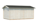 Jari L (5,2x3,2m | 14,5m² | 28mm) Kaksihuoneinen hirsivarasto