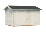 Jari M (4,1x2,6m | 8,9m² | 28mm) Perinteinen kaksihuoneinen hirsivarasto
