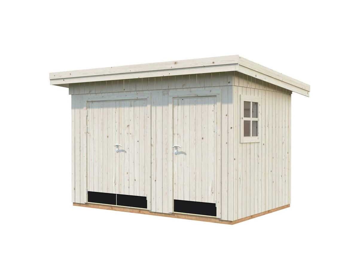Kalle S (3,4x2,2m | 6,6m²) Moderni pulpettikattoinen säilytysvarasto