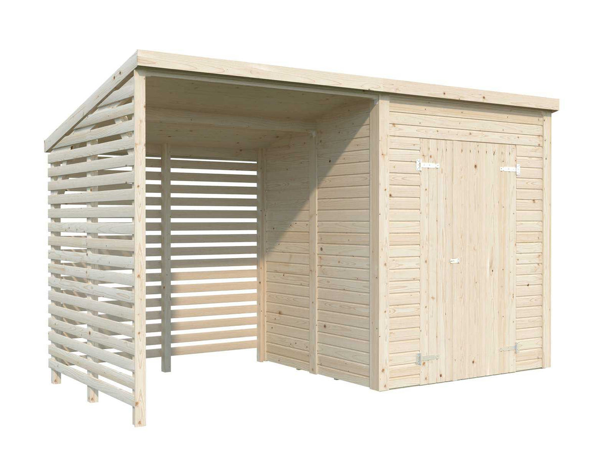 Leif L (3,7x1,7m | 3,0+2,9m²) Käytännöllinen puutarhavaja