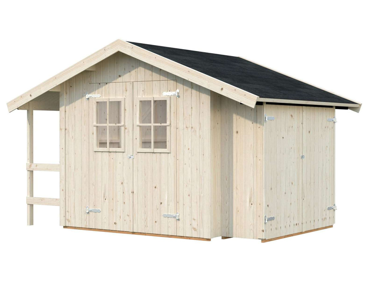 Marcus (2,3x2,4m | 6,5m²) Seinäelementeistä koostuva pihavarasto