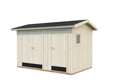 Olaf S (3,4x2,2m | 6,6m²) Kompakti kaksihuoneinen pihavarasto