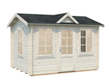 Claudia S (3,2x2,4m | 7,4m² | 28mm) Clockhouse-tyylinen piharakennus