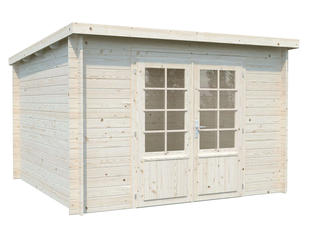 Ella (3,2x3,2m | 8,7m² | 28mm) Pulpettikattoinen kesämökki