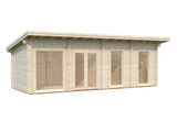 Heidi L (8,4x3,2m | 22,5m² | 70mm) Moderni 3-huoneinen kesämökki