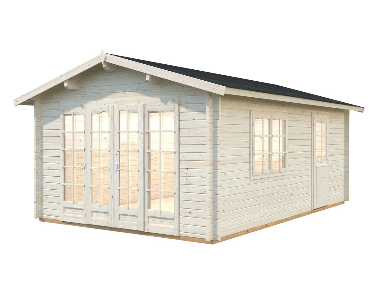 Irene M (3,8x5,7m | 19,0m² | 44mm) Tilava hirsimökki