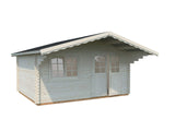 Sally L (4,7x3,8m | 15,5m² | 44mm) Moderni pihamökki harjakatolla