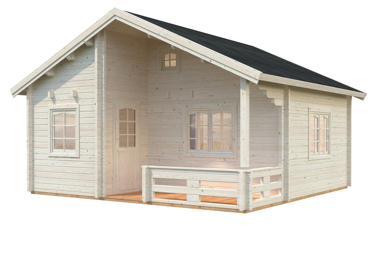 Emily (5,9x5,7m | 40,1+5,2m² | 70mm) Tilava vierasmaja