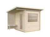 Sanna S (2,3x2,3m | 4,1m² | 44mm) Kompakti  pihasauna
