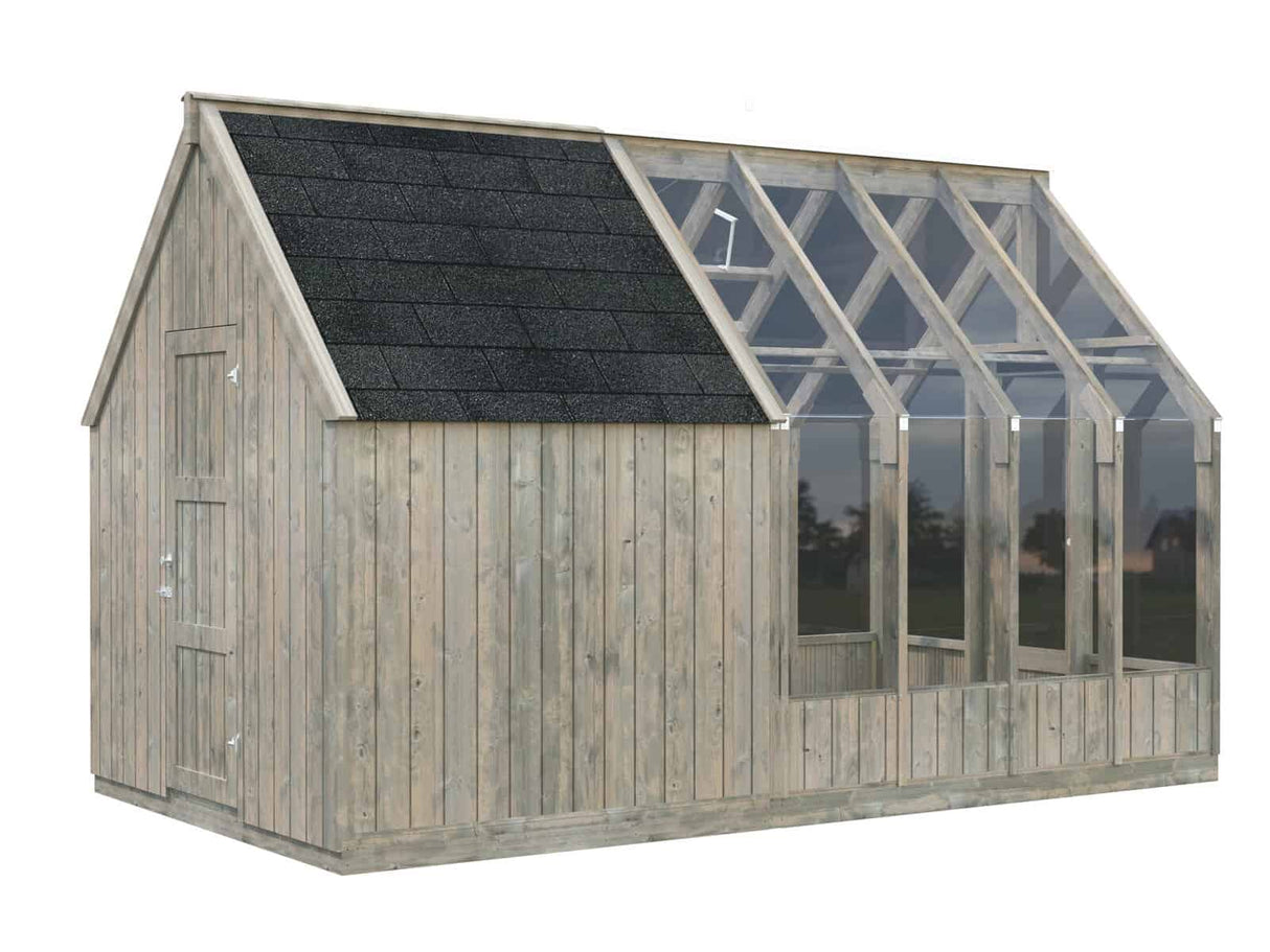 Emilia (2,4x1,9m | 4,0m² | 18mm) Varasto Emilia-kasvihuoneisiin