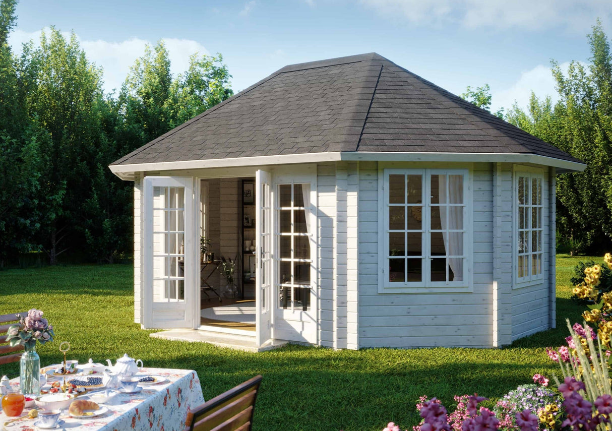 Hanna (5,7x4,2m | 20,3m² | 44mm) Tilava huvimaja