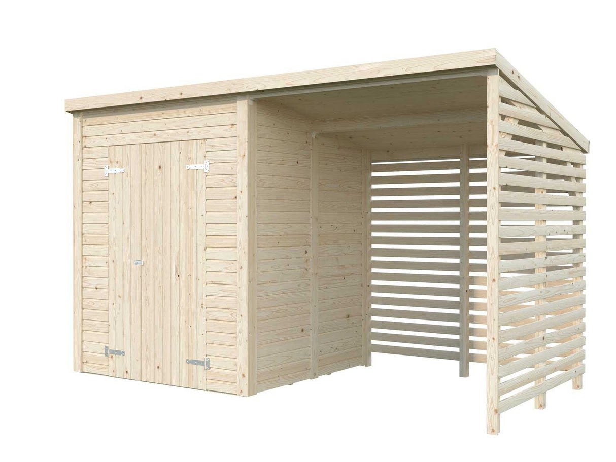 Leif L (3,7x1,7m | 3,0+2,9m²) Käytännöllinen puutarhavaja