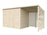 Leif XL (4,6x1,7m | 4,5+2,9m²) Tilava puutarhavaja