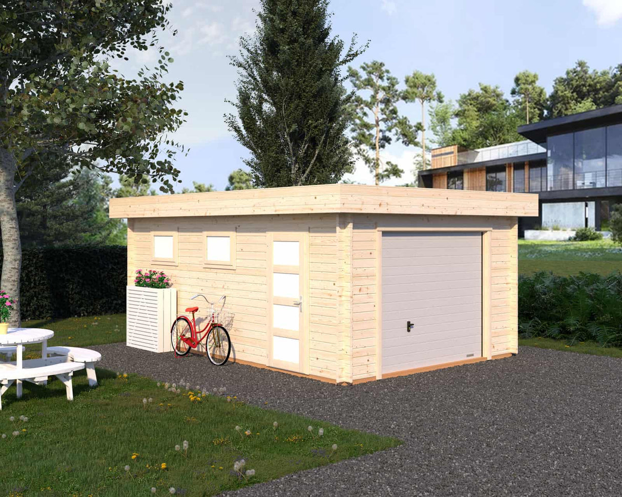 Rasmus (3,6x5,5m | 19,0m² | 44mm) Nosto-ovella