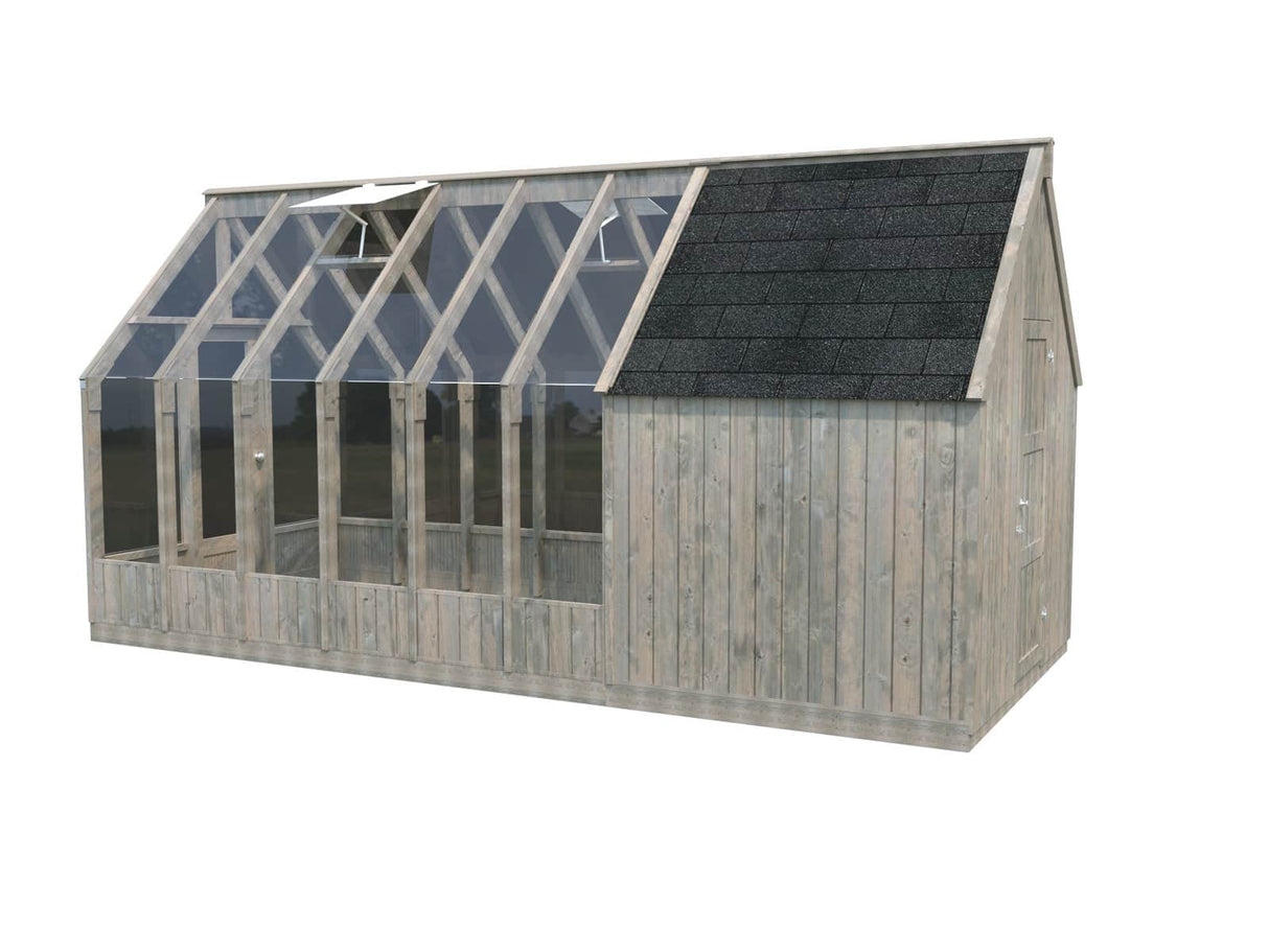 Emilia (2,4x1,9m | 4,0m² | 18mm) Varasto Emilia-kasvihuoneisiin