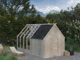 Emilia (2,4x1,9m | 4,0m² | 18mm) Varasto Emilia-kasvihuoneisiin