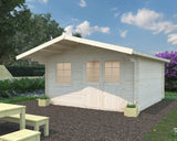 Britta S (4,1x4,1m | 14,6m² | 40mm) Sveitsiläistyylinen pihamökki