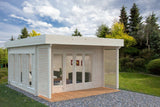 Caroline M (4,1x4,1m | 14,5m² | 44mm) Moderni huvimaja liukuovilla
