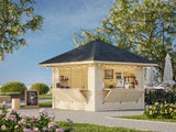 Bianca 105 (3x3m | 8,3m²) kioski kahdella luukulla