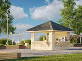 Bianca 106 (3x3m | 8,3m²) kioski kolmella luukulla