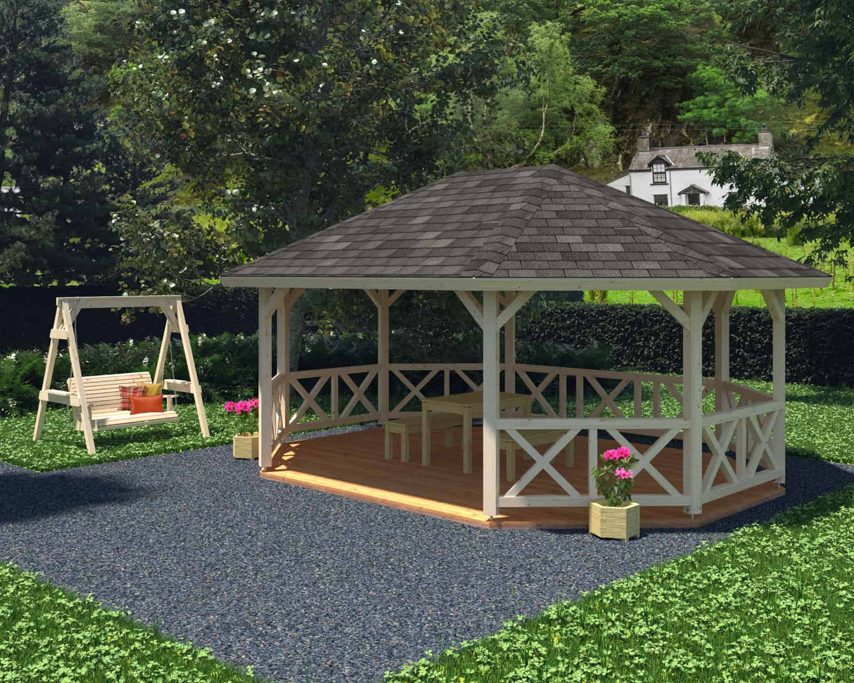Betty L (4,7x6,2m | 25,0m²) iso puinen huvimaja