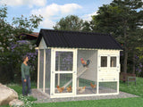 Chick (2,1x3,2m | 6,7m²) Tilava kanakoppi pelttikatolla