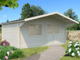 Britta L (5x4,5m | 19,7m² | 40mm) Sveitsiläistyylinen pihamökki