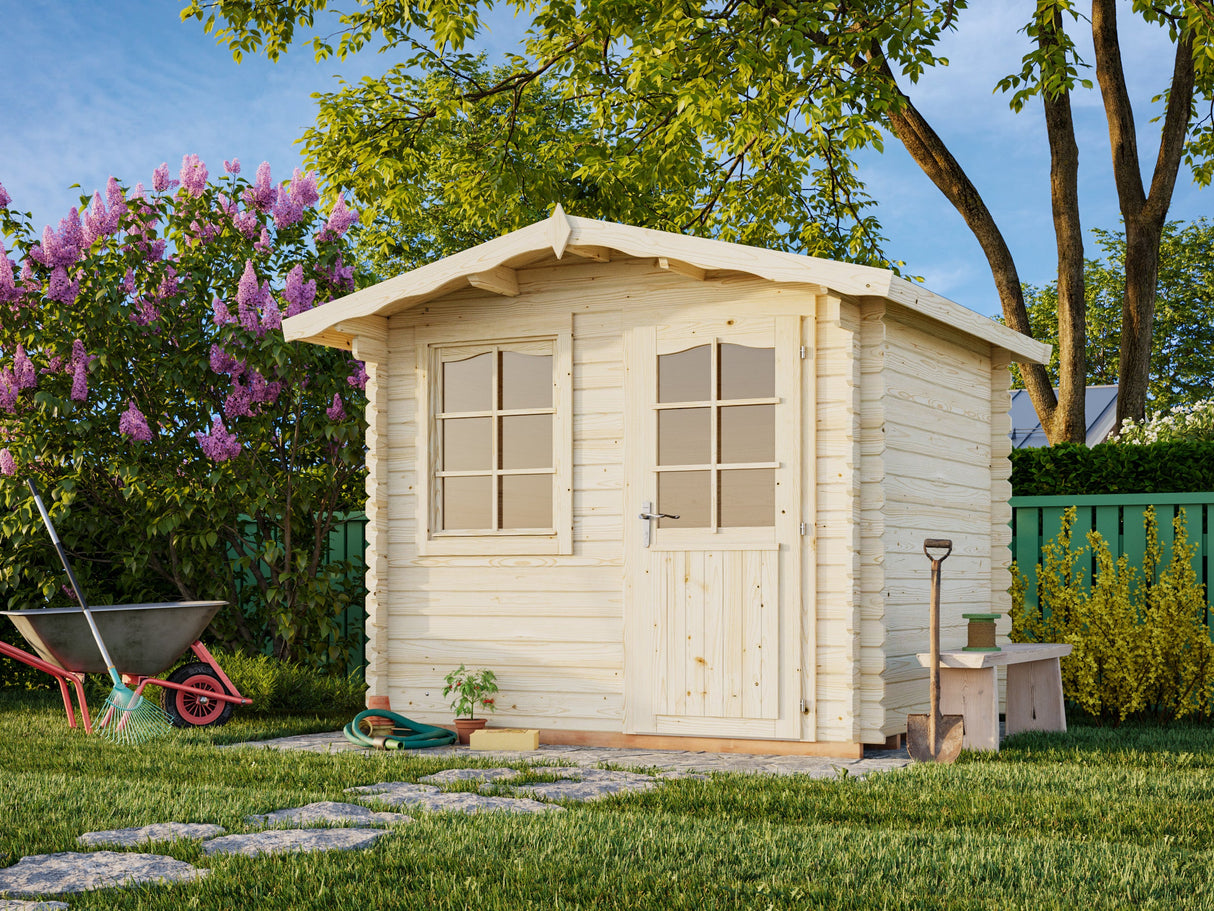 Emma S (2,6x2,2m | 4,6m² | 28mm) Kompakti alppityylinen vierasmaja