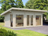 Heidi M (6,4x3,6m | 19,7m² | 70mm) Moderni kesämökki