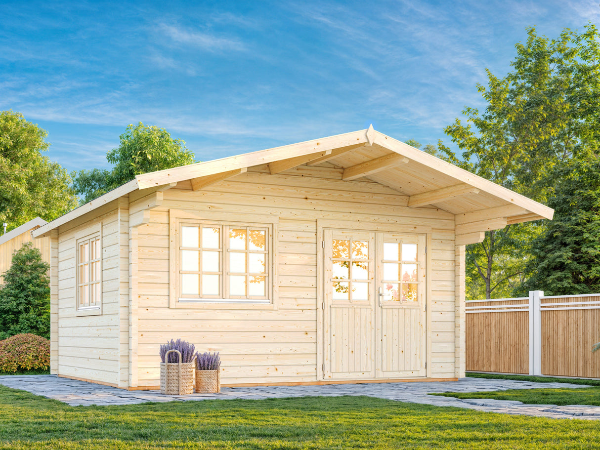 Helena S (4,7x3,8m | 15,1m² | 70mm) Perinteinen vierasmaja