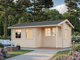 Susanna S (5,3x3,2m | 12,4m² | 44mm) Perinteinen kesämökki