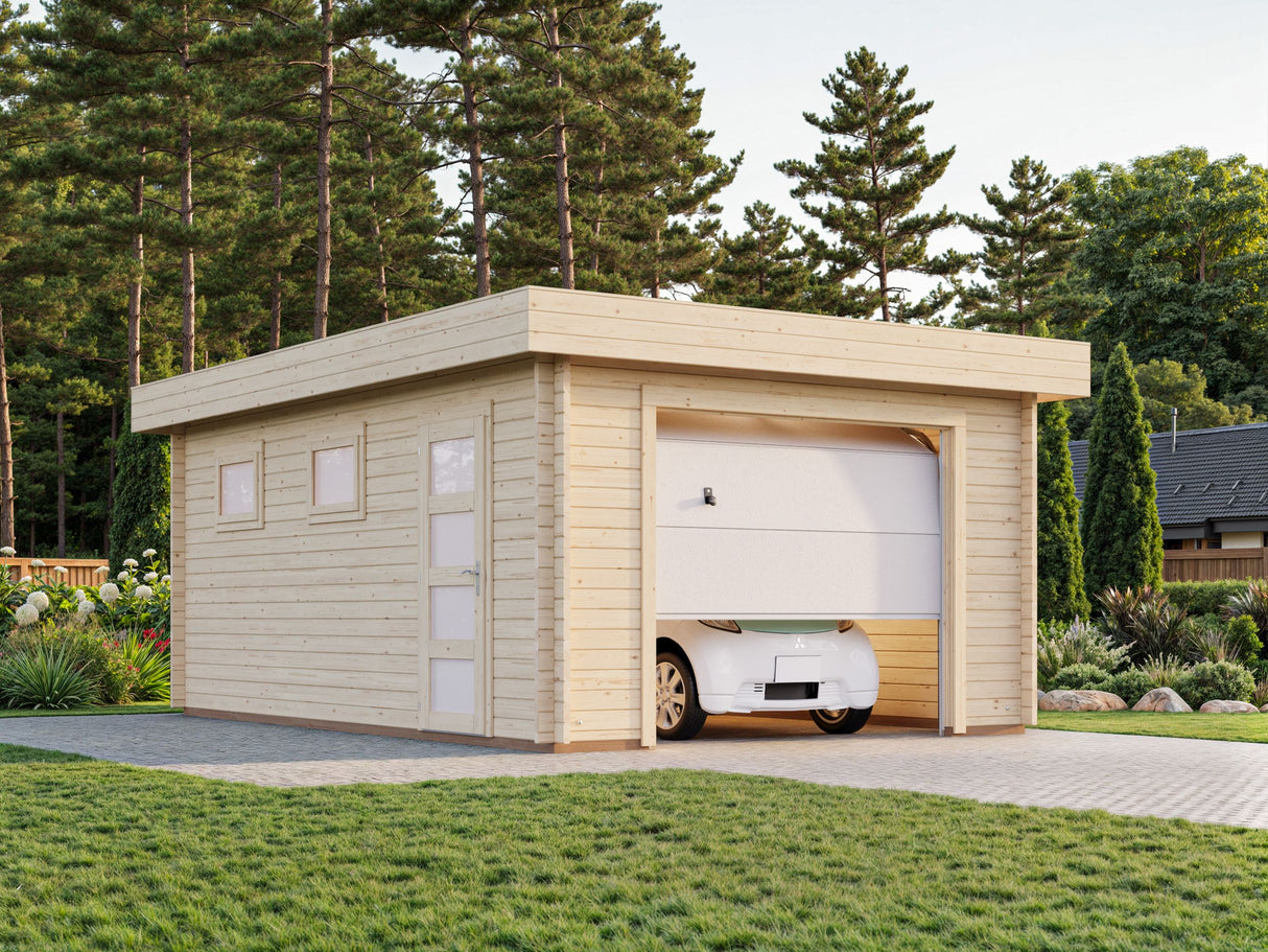 Rasmus (3,6x5,5m | 19,0m² | 44mm) Nosto-ovella