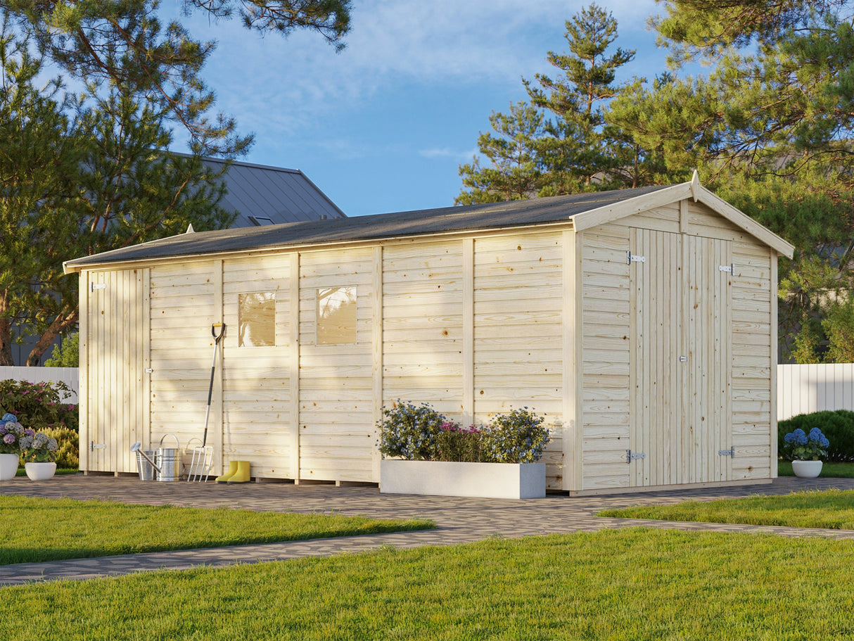 Dan L (2,7x5,5m | 14,7m²) Iso kaksihuoneinen varasto