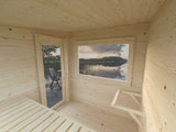 Sanna S (2,3x2,3m | 4,1m² | 44mm) Kompakti  pihasauna