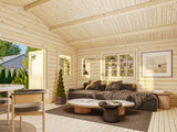 Helena L (5,3x4,1m | 18,6m² | 70mm) Perinteinen vierasmaja