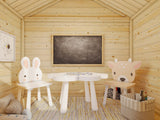 Toby-set  (4,2x2,8m | 2,1m² | 16mm) Leikkimökki ja keinu