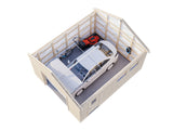 Andre S (4,5x5,5m | 21,5m²) Itserakennettava autotalli nosto-ovella