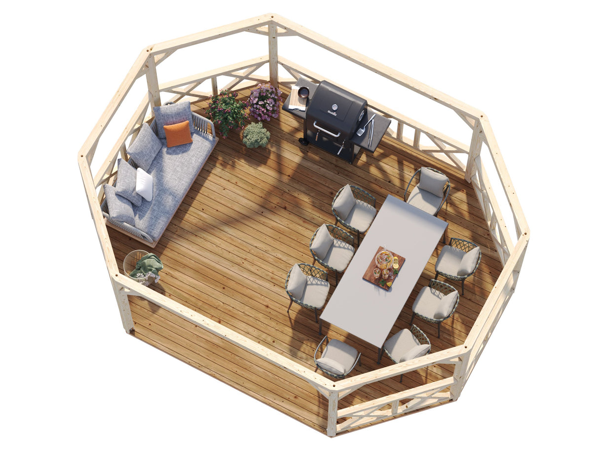 Betty L (4,7x6,2m | 25,0m²) iso puinen huvimaja