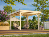 Lenna Gazebo M (3x3m | 8,3m² | 120x120mm) Tasakattoinen paviljonki