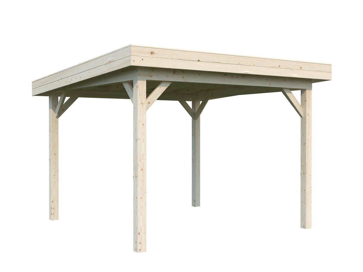 Lenna Gazebo M (3x3m | 8,3m² | 120x120mm) Tasakattoinen paviljonki