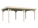 Lenna Gazebo L (5,9x3m | 16,6m² | 120x120mm) Moderni tasakattoinen paviljonki