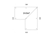 Lenna Gazebo XL (5,9x5,9m | 24,9m² | 120x120mm) Iso moderni tasakattoinen paviljonki