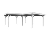 Lenna Gazebo XL (5,9x5,9m | 24,9m² | 120x120mm) Iso moderni tasakattoinen paviljonki