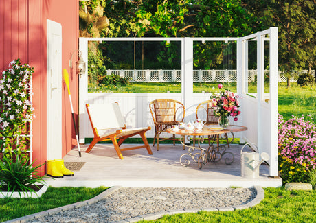 Aitaelelementti 'Janet2' (900x1800) terassin näkösuoja